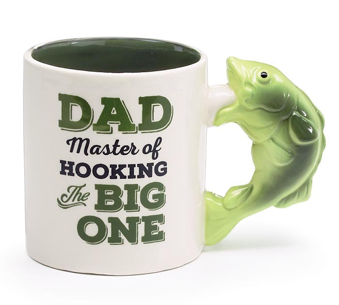 Dad Master Of Hooking The Big One Vintage Mug