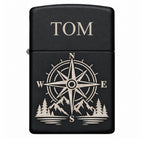 Personalized Black Matte Zippo Lighter – Custom Engraved