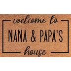 Personalized Welcome To Our House Coir Mat