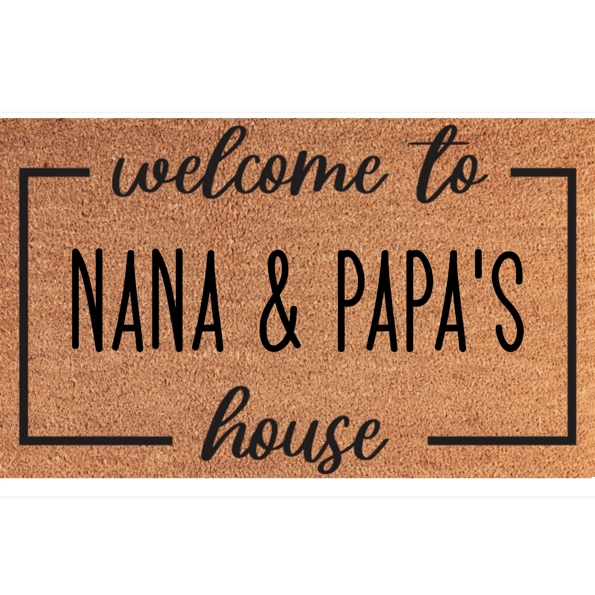 Personalized Welcome To Our House Coir Mat