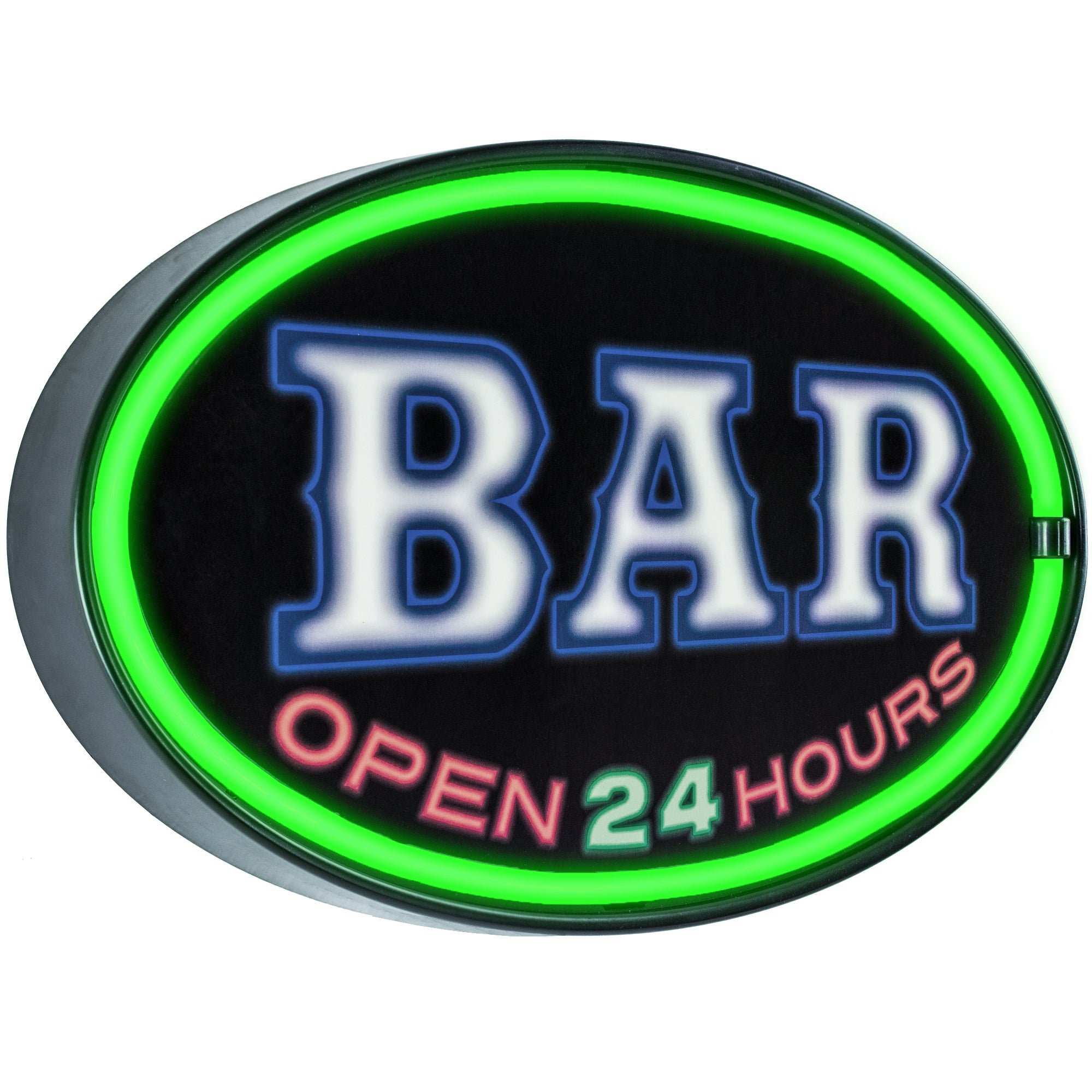 Bar Open 24 Hours Oval LED Bar Rope Sign