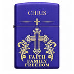 Personalized Purple Matte Zippo Lighter – Custom Engraved