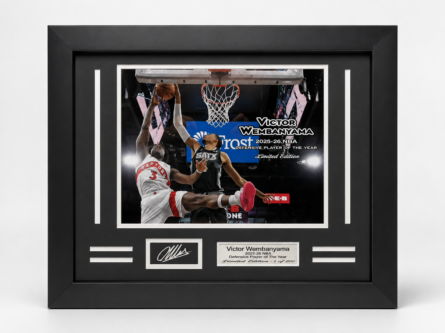 Victor Wembanyama Engraved Signature Medium Frame