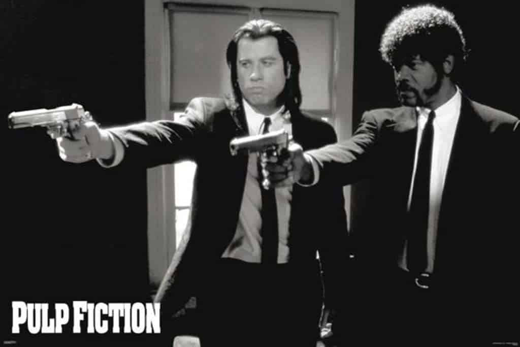 Pulp Fiction Duo Guns Poster
