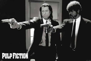 Pulp Fiction Duo Guns Poster