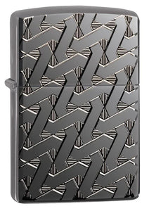 Armor Geometric Weave Design Zippo Lighter