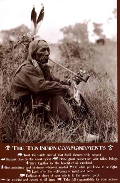 The Ten Indian Commandments Poster
