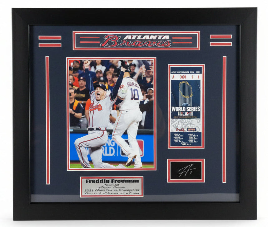 Atlanta Braves World Series Freddie Freeman Medium Frames