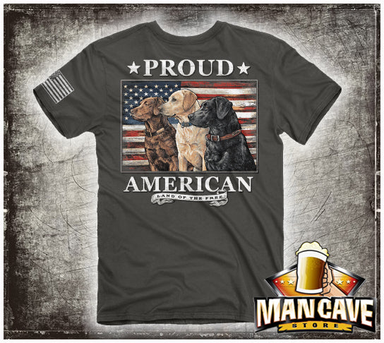 Proud American 3 Labs T‑Shirt