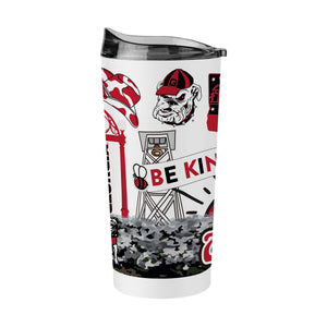 Georgia Bulldogs 20oz Native Powder Coat Tumbler