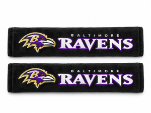 Baltimore Ravens Embroidered Seat Belt Pads Set of 2