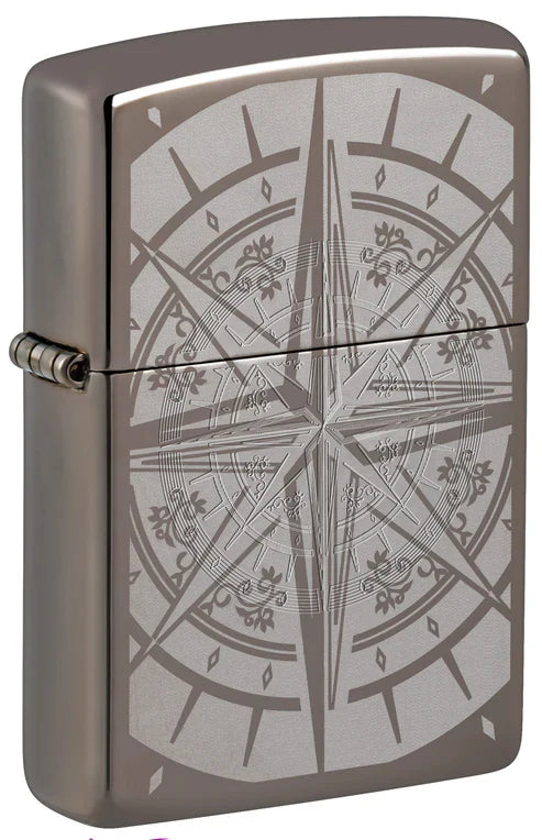 Black Ice Compass Zippo Lighter