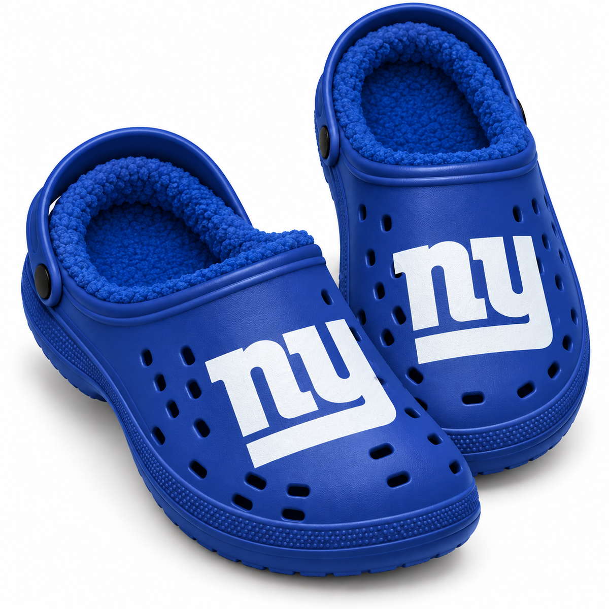 New York Giants Men’s Sherpa Lined Big Logo Clog Slippers