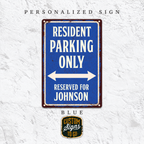 Personalized Reserved Parking Sign – Custom Name Vintage Parking Sign