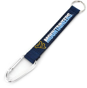 West Virginia Mountaineers Carabiner Keychains