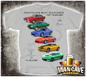 Camaro Collection 1967–2017 Gray T‑Shirt