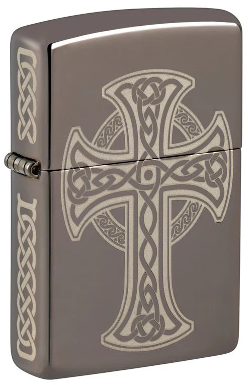 Celtic Cross Design Zippo Lighter