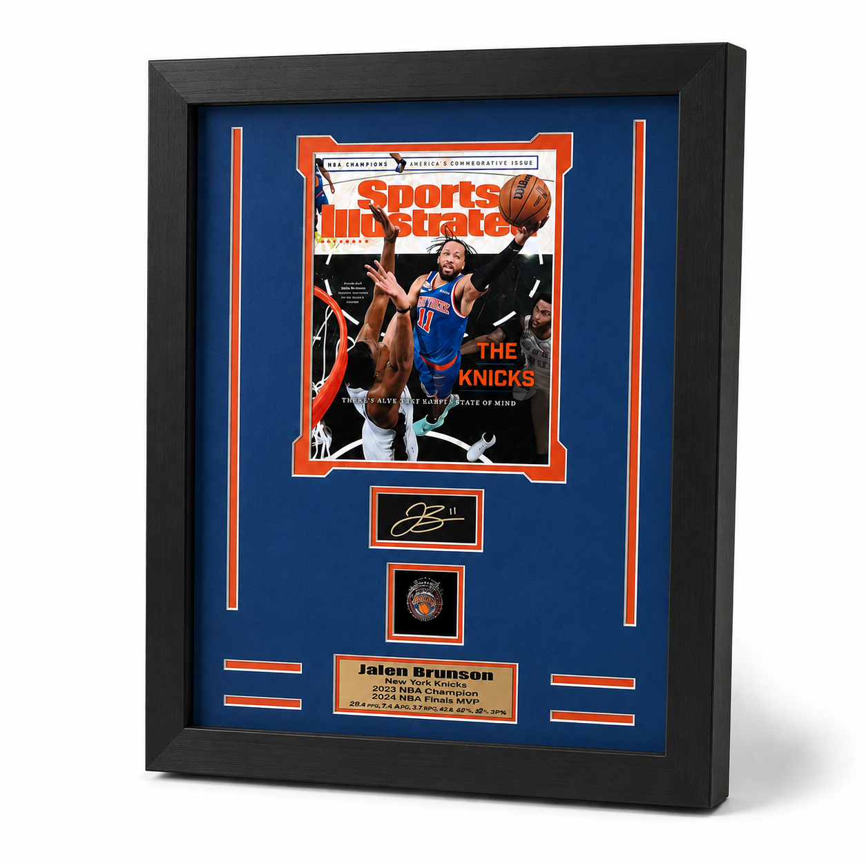 New York Knicks Jalen Brunson Sports Illustrated Cover Ring Frame