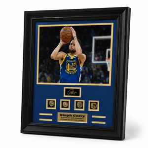 Golden State Warriors Stephen Curry 3 Point Shooting Leader Ring Frame