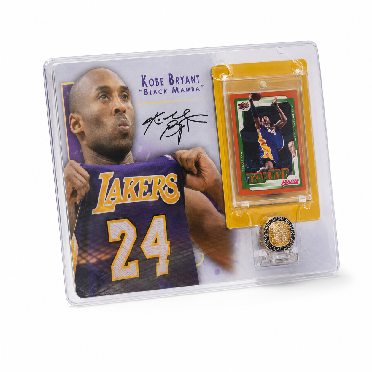 Kobe Bryant Acrylic Card & Ring Display