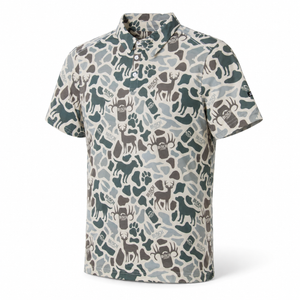 Busch Light - Outdoors Camo Polo T-shirt