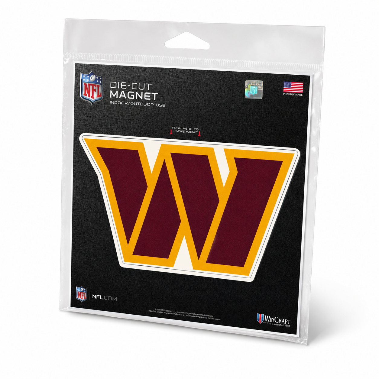 Washington Commanders Sports Outdoor Magnet 6" x 6"
