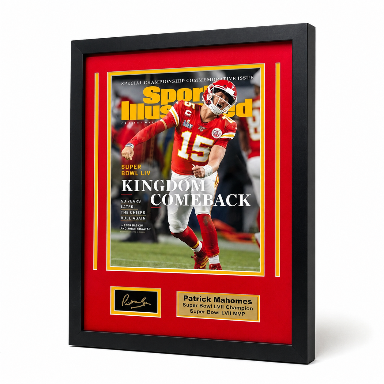 Kansas City Chiefs Patrick Mahomes Sports Illustrated Medium Frame