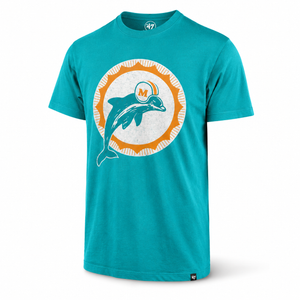Miami Dolphins Historic Franklin T-Shirt (Blue Green)