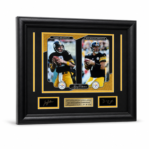 Pittsburgh Steelers Ben Roethlisberger and Terry Bradshaw Medium Frames