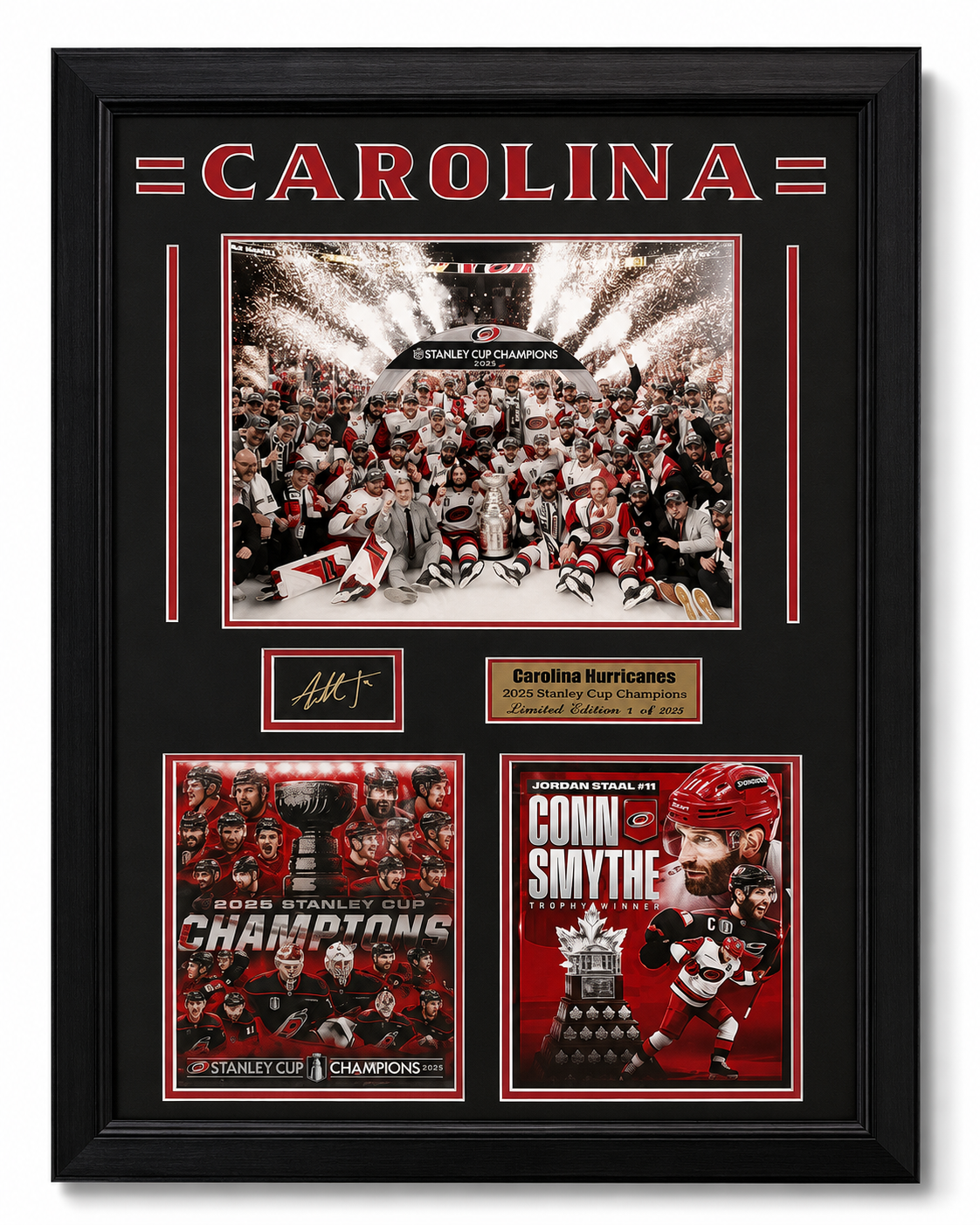 Carolina Hurricanes 2026 Stanley Cup Champions Large Frame