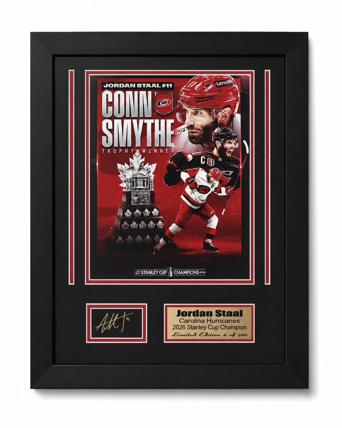 Carolina Hurricanes Jordan Staal Conn Smythe Trophy Winner Medium Frame