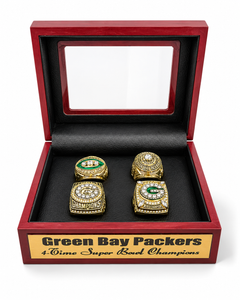 Green Bay Packers Championship Rings With Case