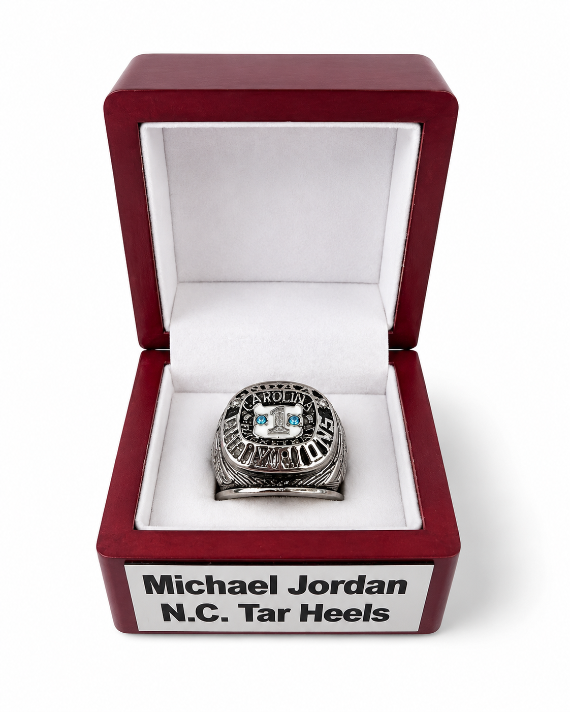 North Carolina Tar Heels Micheal Jordan Championship Ring With Case