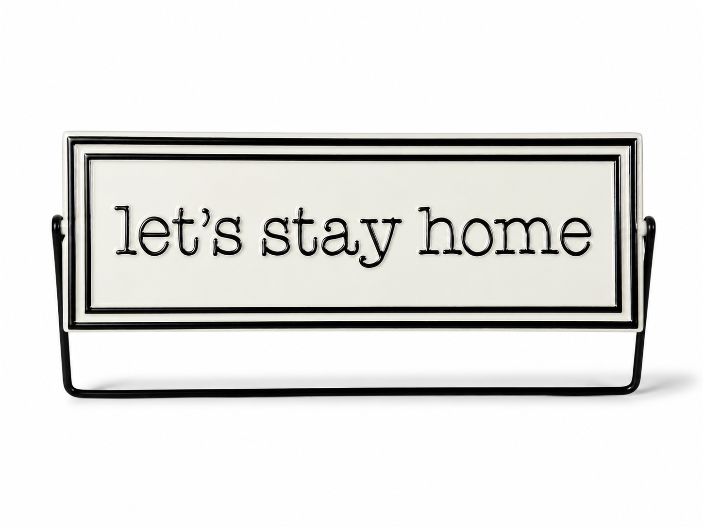 Let's Stay Home Or Let's Go Out Deskflipper