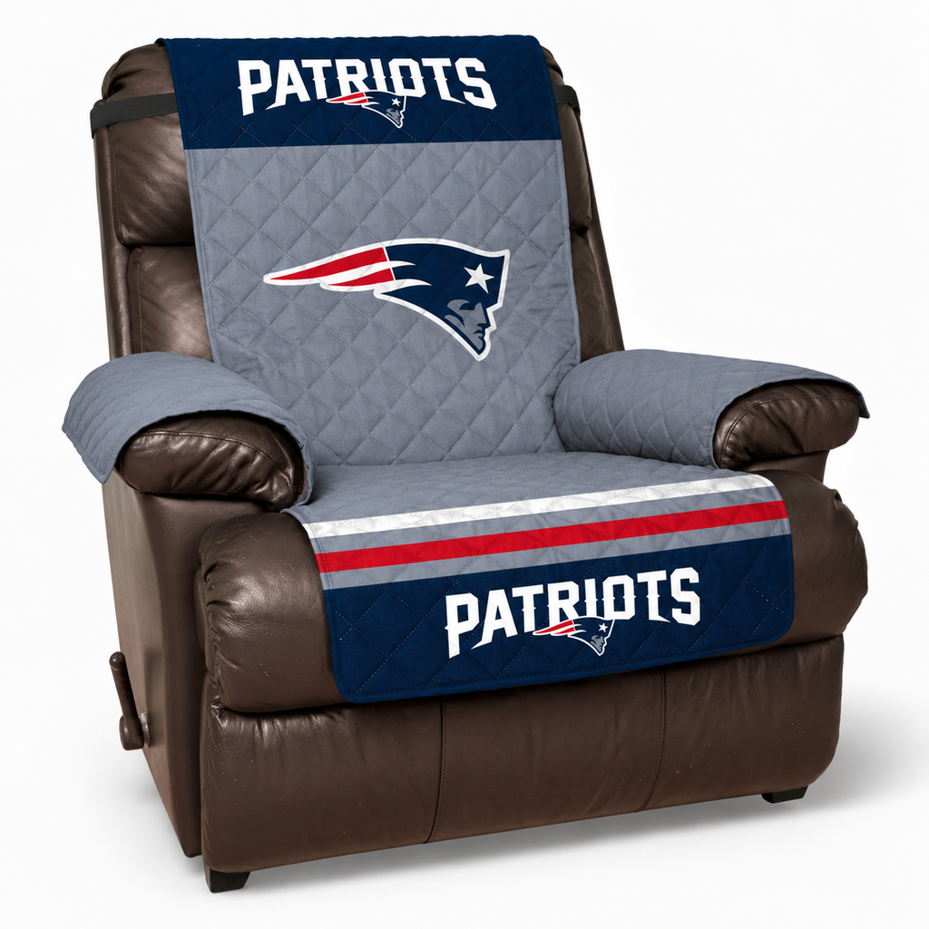 New England Patriots Quilted Reversible Recliner Protector