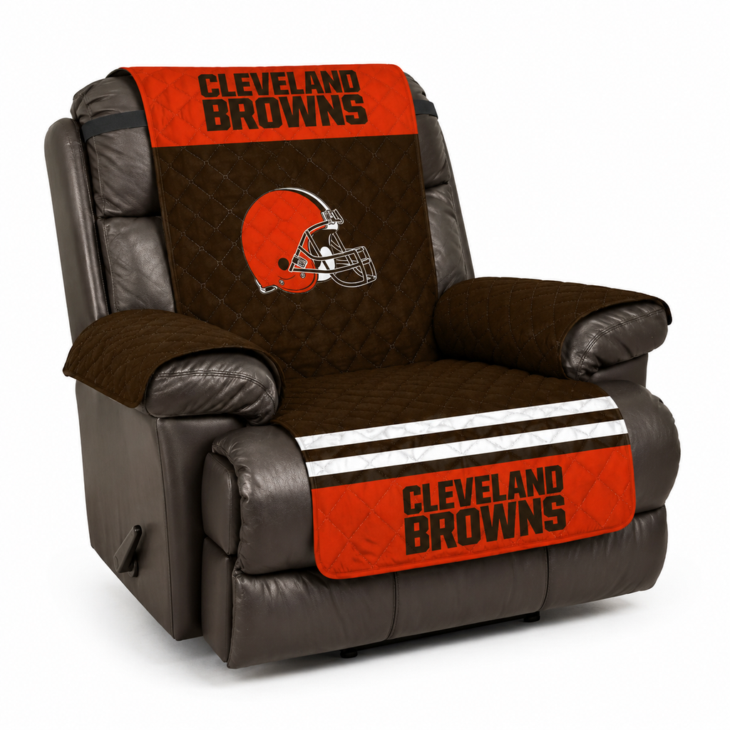 Cleveland Browns Quilted Reversible Recliner Protector