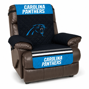 Carolina Panthers Quilted Reversible Recliner Protector