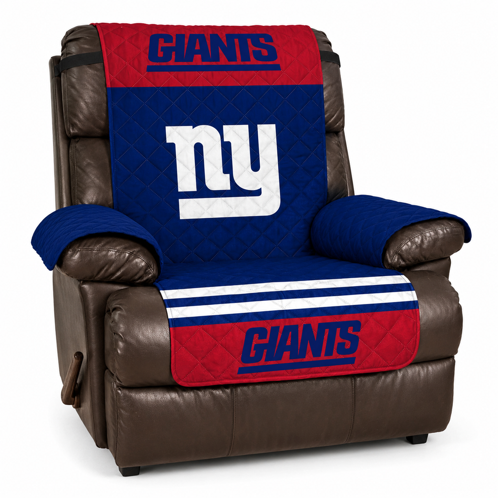 New York Giants Quilted Reversible Recliner Protector