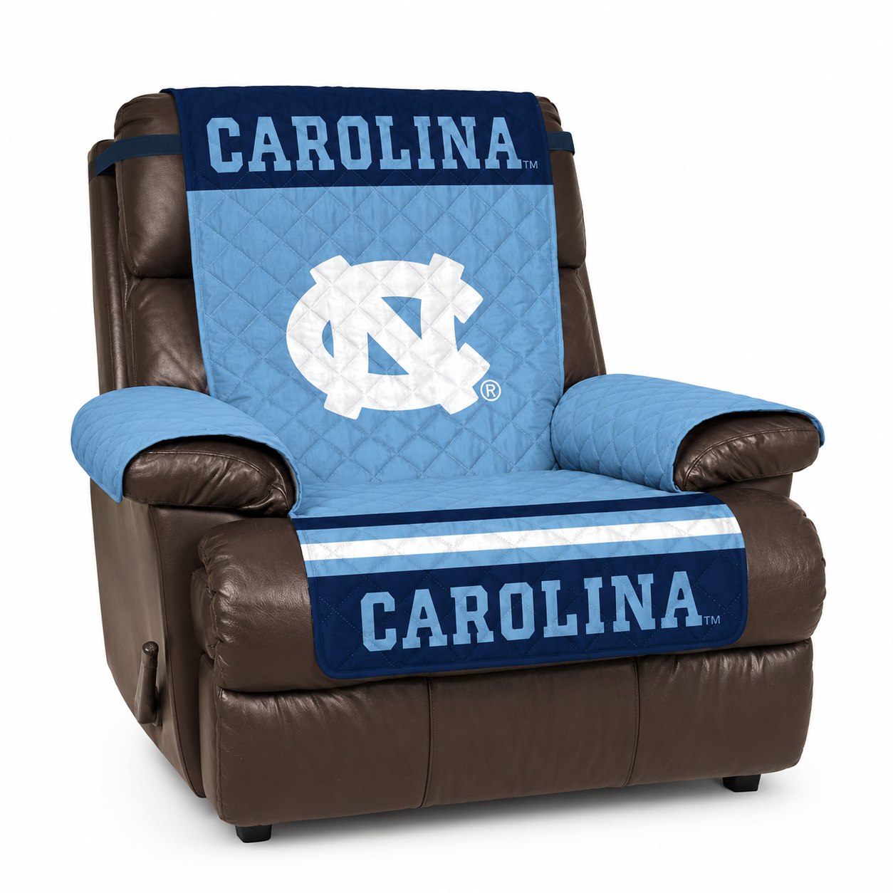 North Carolina Tar Heels Quilted Reversible Recliner Protector