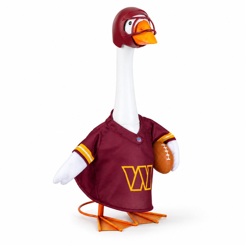Washington Commanders Game Day Goose Outfit – Football Jersey for Porch/Lawn Goose Statue