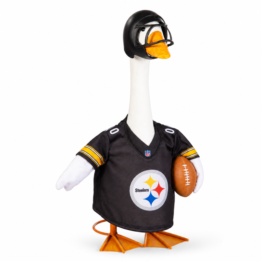 Pittsburgh Steelers Game Day Goose Outfit – Football Jersey for Porch/Lawn Goose Statue