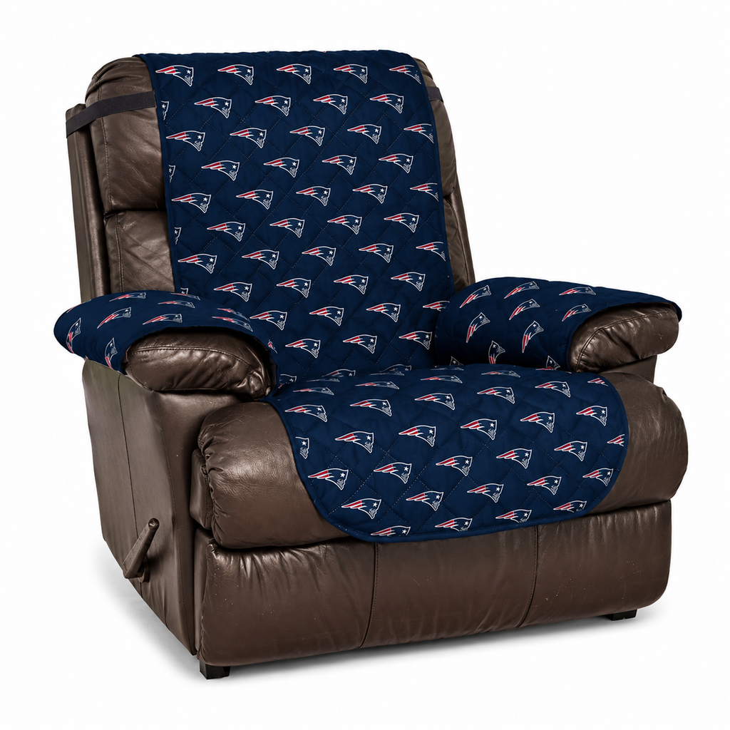 New England Patriots Quilted Reversible Recliner Protector