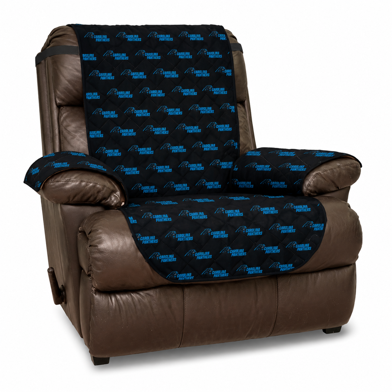 Carolina Panthers Quilted Reversible Recliner Protector