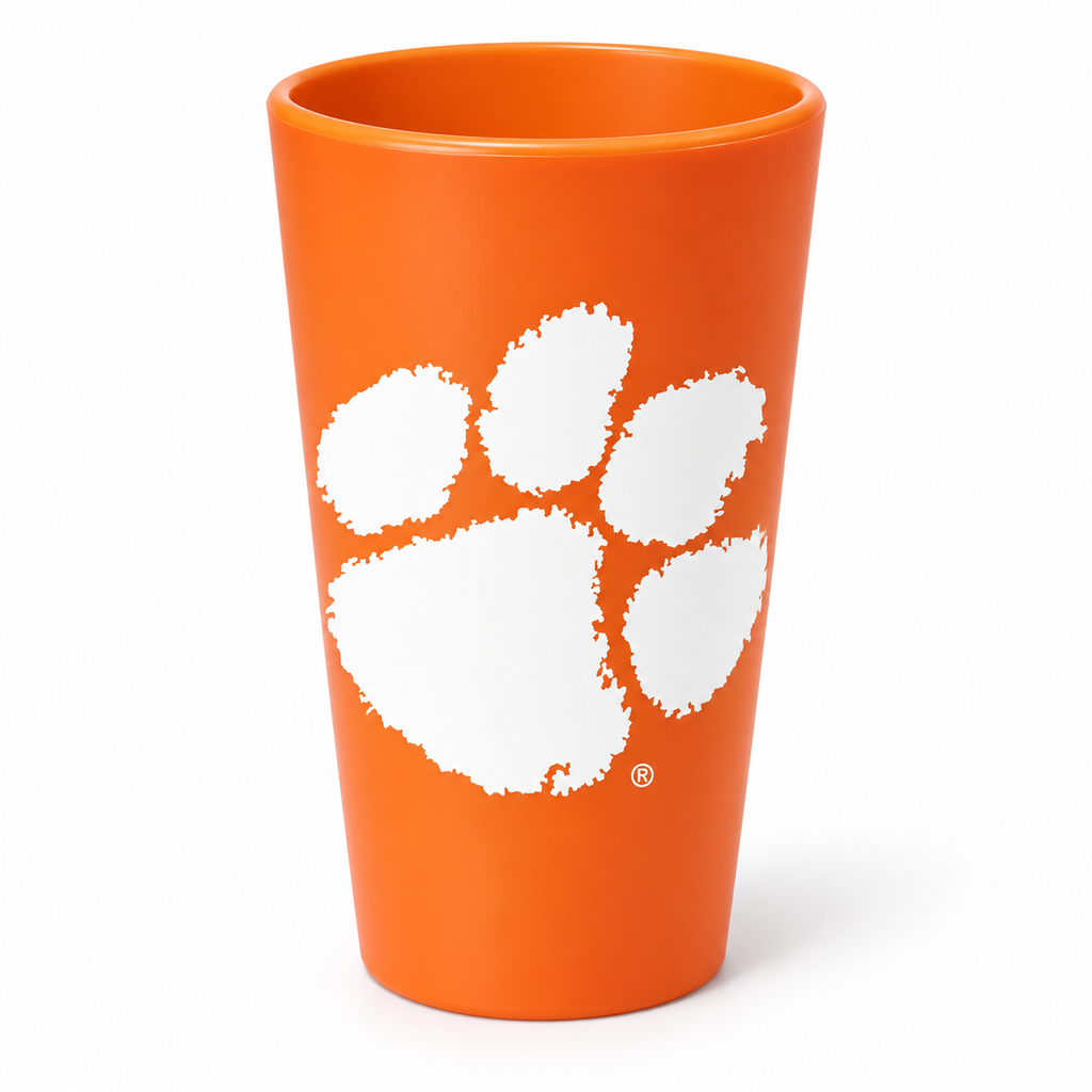 Clemson Tigers Silicone Pint Glass 16oz