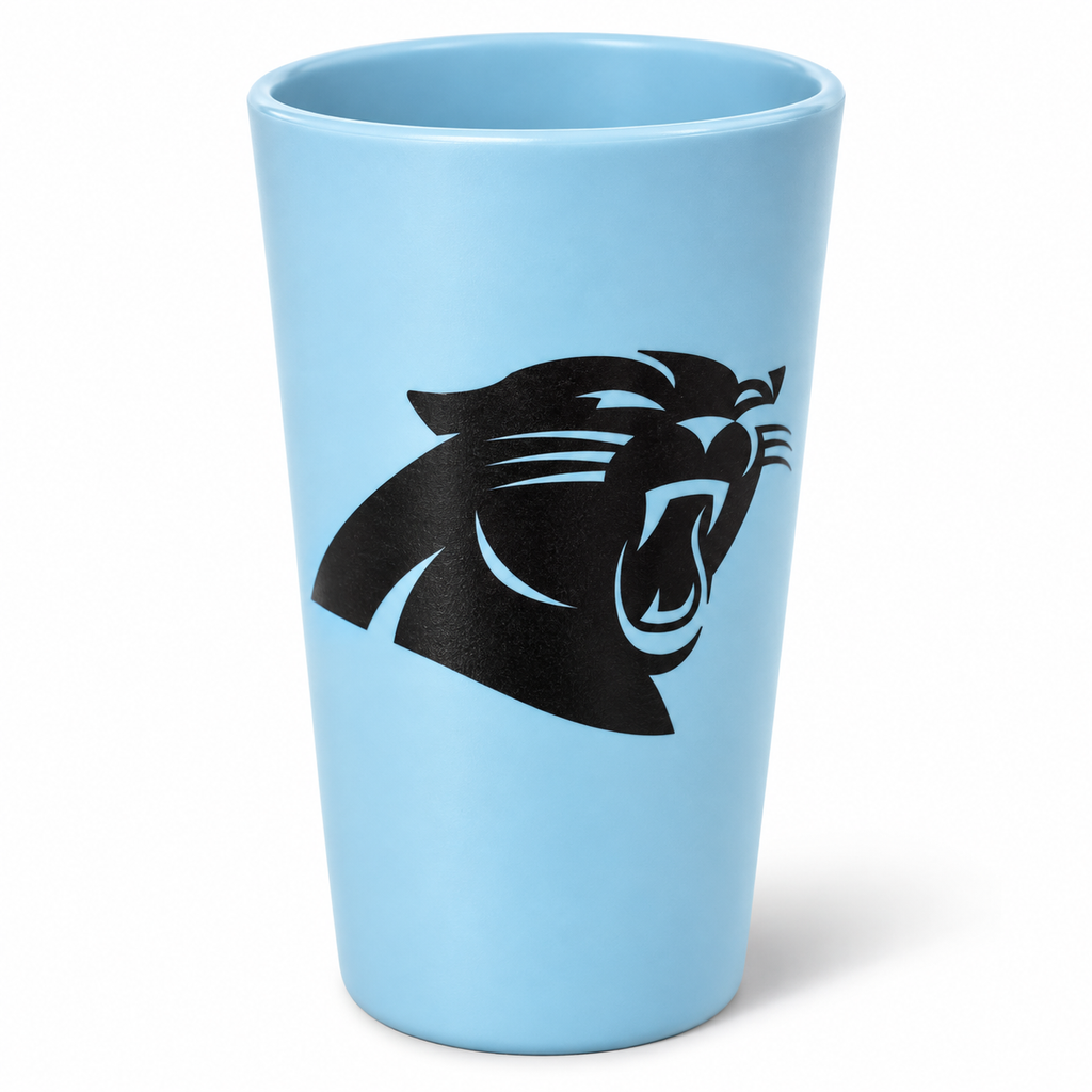 Carolina Panthers Silicone Pint Glass 16oz