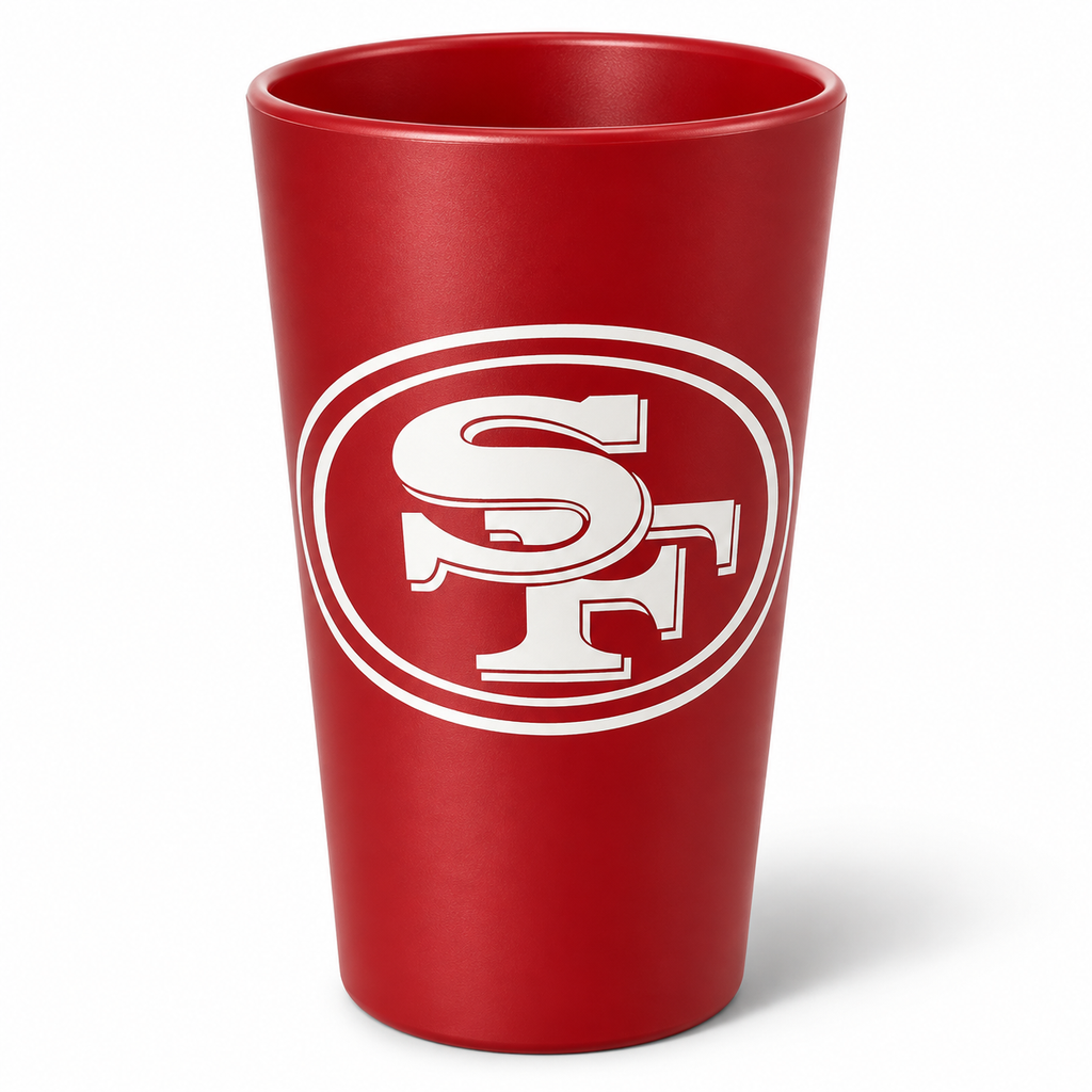 San Francisco 49ers Silicone Pint Glass 16oz