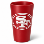 San Francisco 49ers Silicone Pint Glass 16oz
