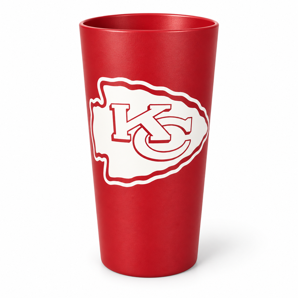 Kansas City Chiefs Silicone Pint Glass 16oz