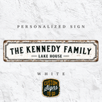 Personalized Family House Sign – Custom Vintage Metal Sign
