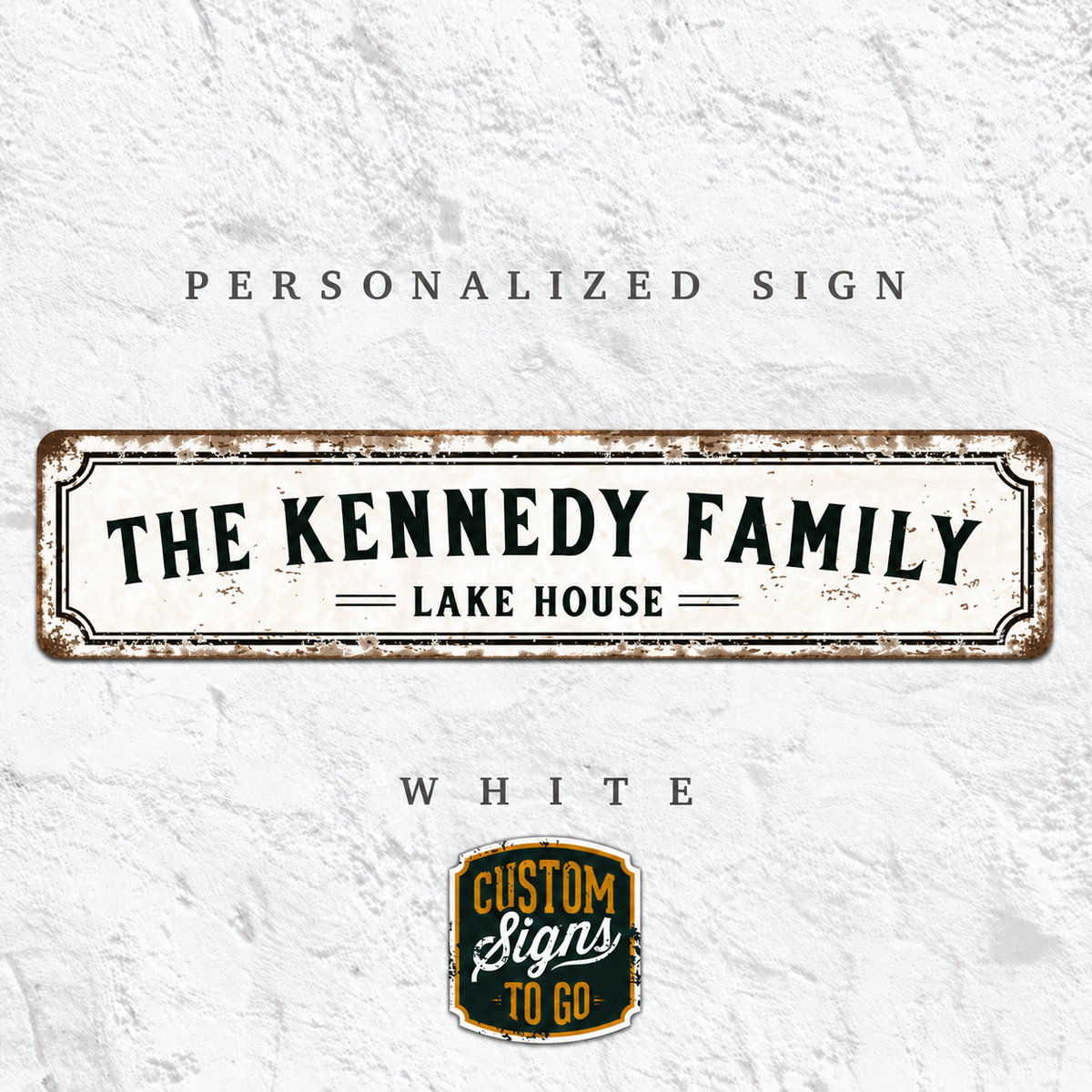 Personalized Family House Sign – Custom Vintage Metal Sign